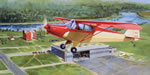 "Class of 1946" - Burt Mader - Piper PA-12 Super Cruiser Aviation Art